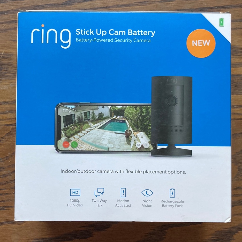 Ring Stick Up Cam IOB